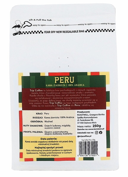 Kawa ziarnista Trip Coffee Peru 250g