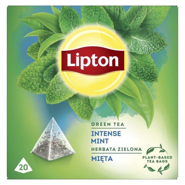 Herbata zielona aromatyzowana Lipton Mięta 20x1,6g
