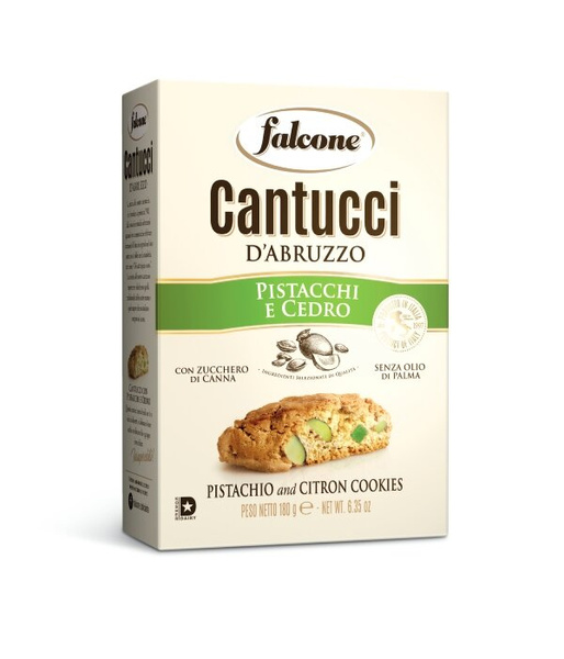 Ciastka Cantucci Pistacchi e Cedro Falcone 180g - Cytrynowo-pistacjowe