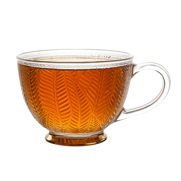 Filiżanka Homla BARREL 360 ml - w liście ze złotą nóżką – NIEDOSTĘPNY