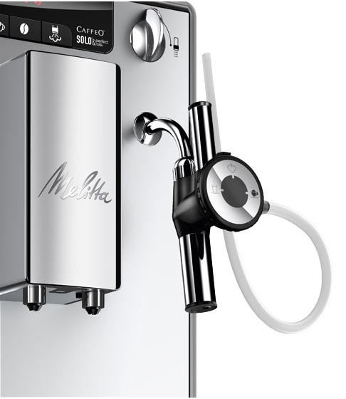 Ekspres do kawy Melitta E 957-103 Solo Perfect Milk - srebrny - NIEDOSTĘPNY