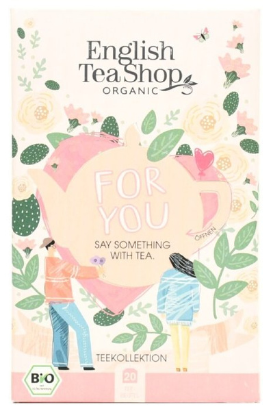 Zestaw herbat English Tea Shop FOR YOU Lovers Day - 20 saszetek Mix 5 smaków - NIEDOSTĘPNY