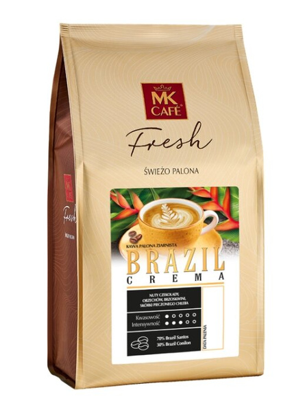 ZESTAW - Kawa ziarnista MK Cafe Fresh Brazil Crema 3x1kg