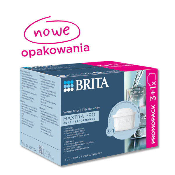Filtr wody BRITA MAXTRA PRO Pure Performance 3+1 szt