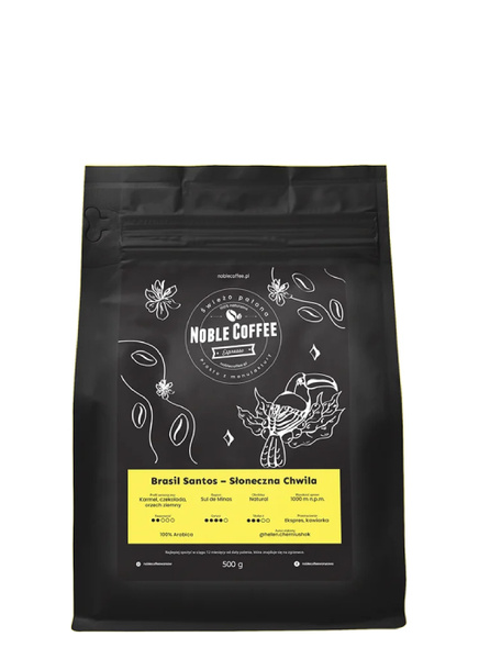 Kawa ziarnista Noble Coffee Brasil Santos 250g