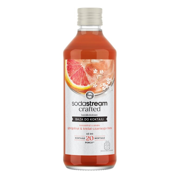 Baza do koktajli SodaStream Crafted Grejpfrut Kwiat Bzu 330 ml – NIEDOSTĘPNY