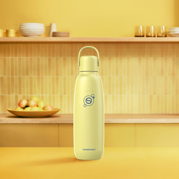 Butelka termiczna SodaStream Fizz&Go 0,9l - Żółta + GRATIS Syrop SodaStream
