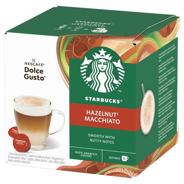ZESTAW Kapsułki Nescafé Dolce Gusto STARBUCKS® Hazelnut Macchiato 3x12 sztuk