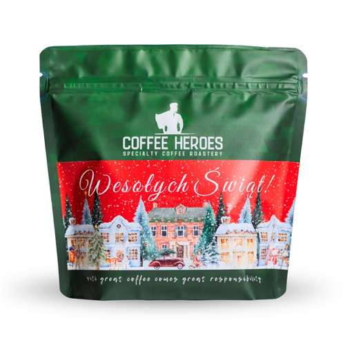 Kawa ziarnista Coffee Heroes Świąteczna Brazylia Santos 250g – NIEDOSTĘPNY - opinie w konesso.pl