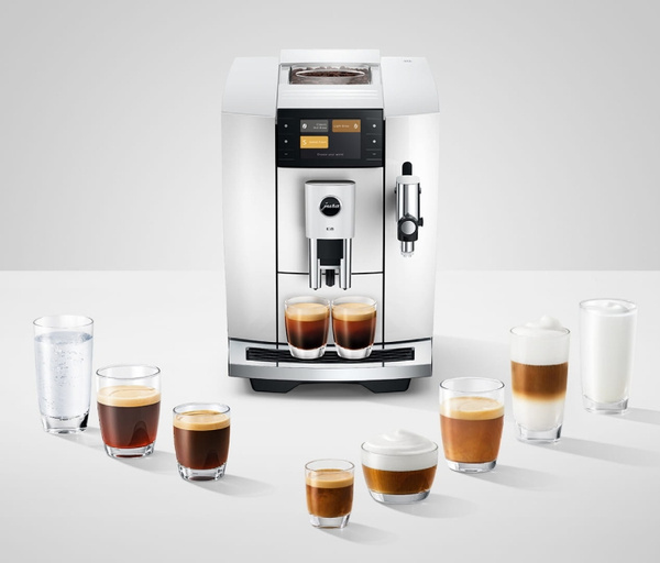 Ekspres do kawy Jura E8 Piano White (ED) + 2KG KAWY GRATIS