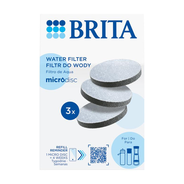 Filtr wody BRITA MicroDisc do butelek i karafek - 3 szt.