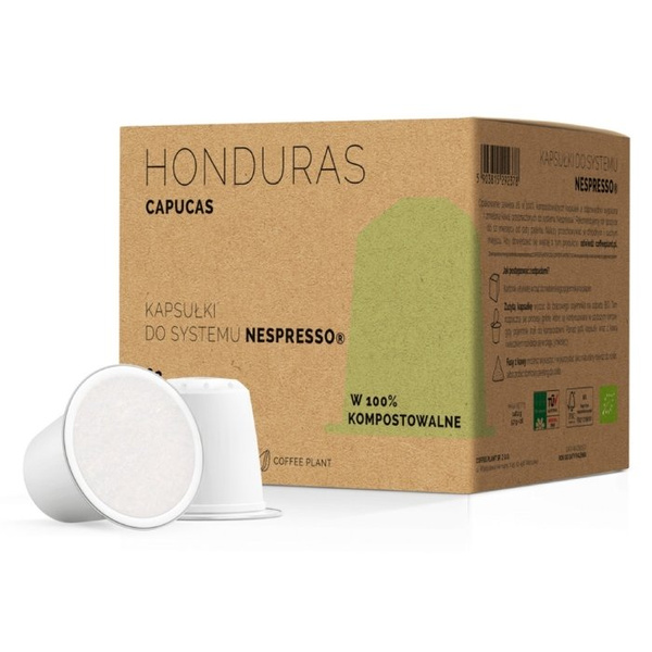 Kapsułki kompostowalne do Nespresso COFFEE PLANT Honduras Capucas 26 sztuk - NIEDOSTĘPNY
