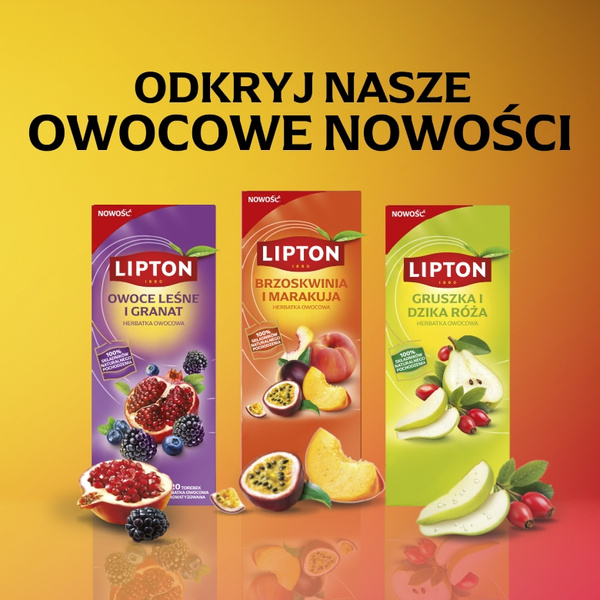 Herbata owocowa Lipton Gruszka i dzika róża 20 torebek