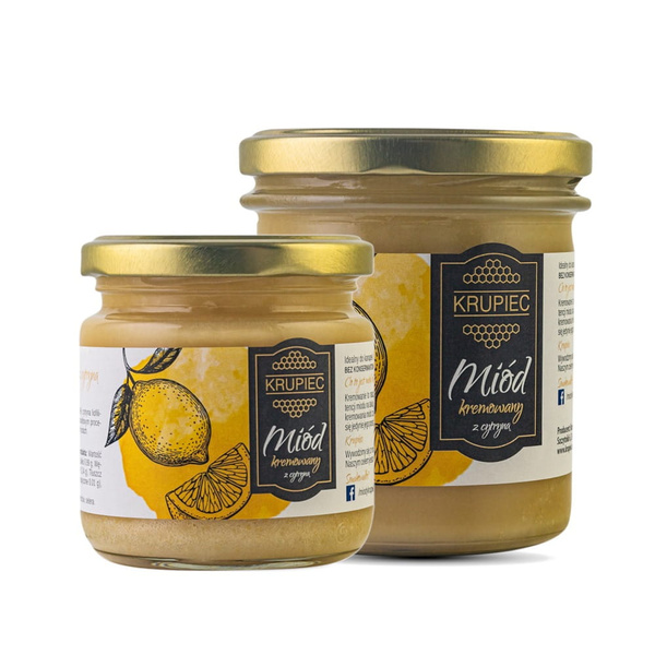 Miód z cytryną Krupiec 220g – NIEDOSTĘPNY