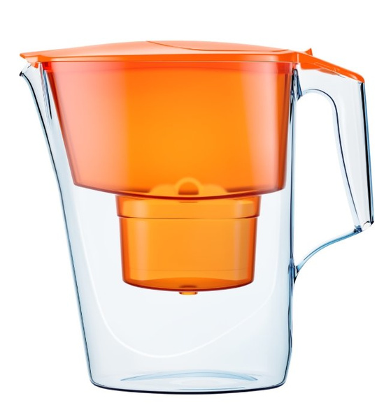 Dzbanek filtrujący AQUAPHOR TIME 2,5 l Pomarańczowy + wkład B25 Maxfor Plus