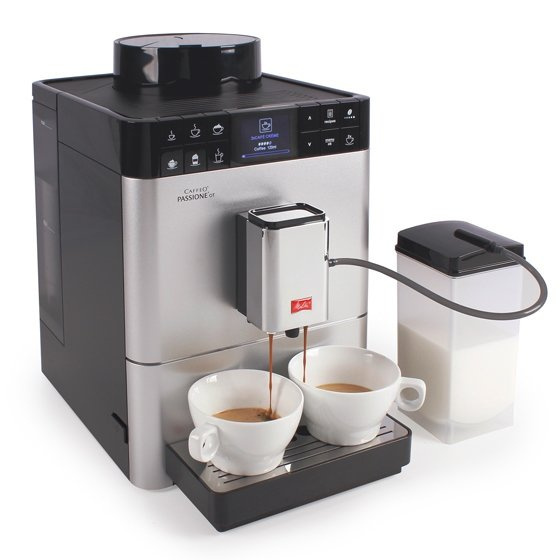 OUTLET 9148 - Ekspres do kawy Melitta F53/1-101 Caffeo Passione OT - srebrny