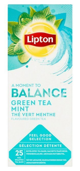 Zielona herbata Lipton Classic Green Tea Mint 25x1,6g