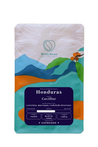 Kawa ziarnista BeMyBean Honduras Caviflor Espresso 250g - opinie w konesso.pl