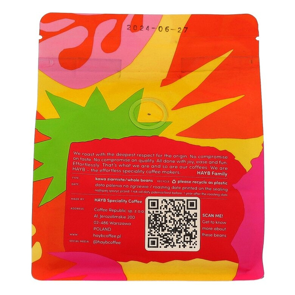 Kawa ziarnista HAYB Etiopia Odaco Natural 250g - NIEDOSTĘPNY