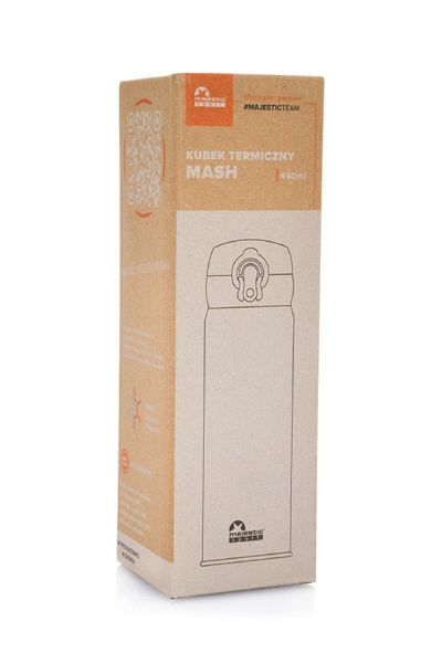 Kubek termiczny Majestic Sport Mash 450 ml - Biały