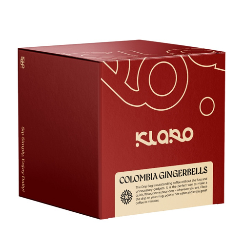 Drip Bag Coffee Klaro Kolumbia Gingerbells 8x11g – NIEDOSTĘPNY