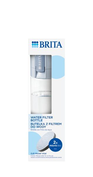 Butelka filtrująca BRITA Vital 0,6l - Pastelowy błękit
