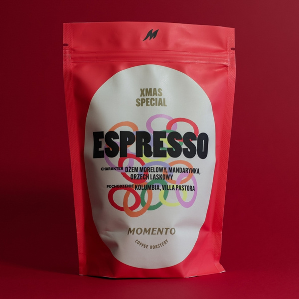 Kawa ziarnista Momento XMAS ESPRESSO 250g – NIEDOSTĘPNY