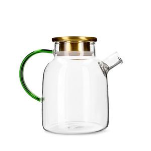 Szklany dzbanek Homla Kubbe ze złotym wieczkiem 1.8l - NIEDOSTĘPNY