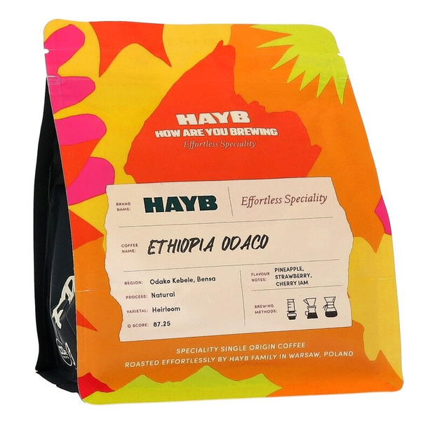 Kawa ziarnista HAYB Etiopia Odaco Natural 250g - NIEDOSTĘPNY