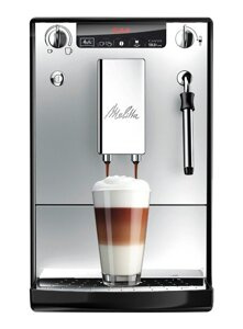 Ekspres do kawy Melitta E953-202 Solo & Milk - Srebrno-czarny + 2kg kawy GRATIS - opinie w konesso.pl
