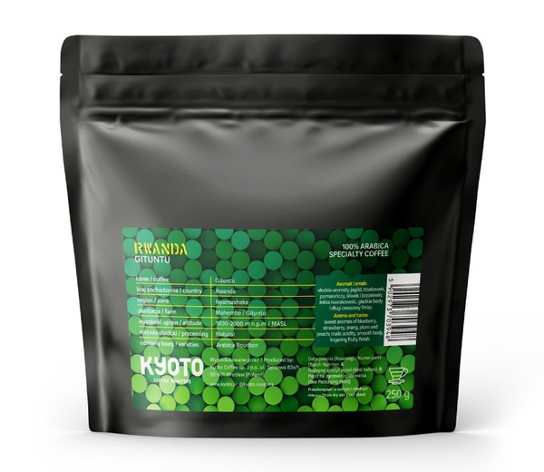 Kawa ziarnista Kyoto Rwanda Gituntu 250g - NIEDOSTĘPNY
