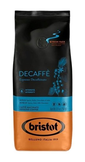 Kawa mielona Bristot Decaffe 250g