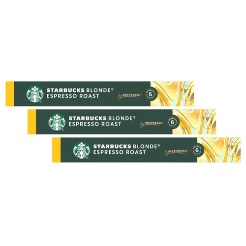 ZESTAW Kapsułki do Nespresso STARBUCKS® Blonde Espresso Roast 3x10 sztuk