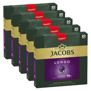 ZESTAW - Kapsułki do Nespresso Jacobs Lungo 8 Intenso - 100 sztuk