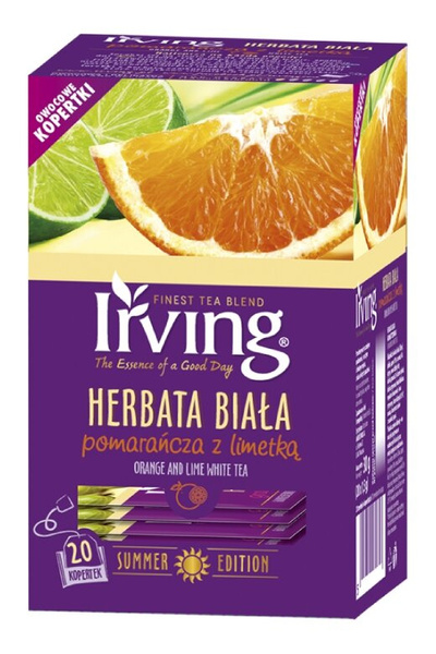 OUTLET - Herbata biała Irving Pomarańcza z limetką 20x1,5g