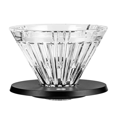 Szklany dripper Timemore Crystal Eye Glass TURBO 01 PC Holder - Czarny