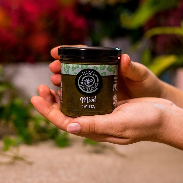 Miód z miętą Nasza Pszczelarnia 190g