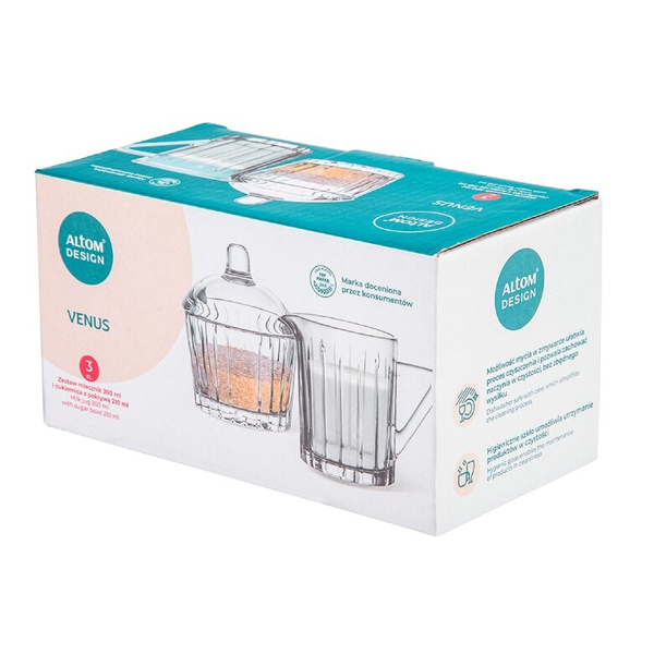 Zestaw Altom Venus - cukiernica 210ml + mlecznik 200ml