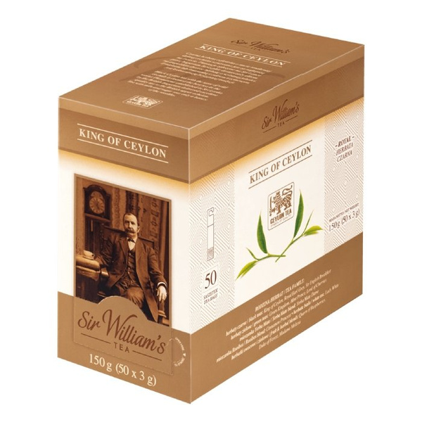 Czarna herbata Sir Williams Royal Taste King of Ceylon 50x3g