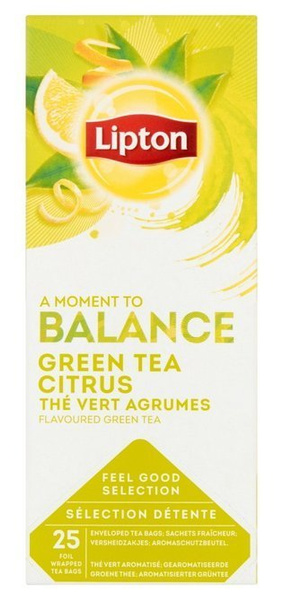 Zielona herbata Lipton Classic Green Tea Citrus 25x1,3g