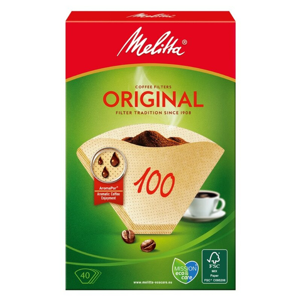 Filtry do kawy Melitta Original 100 - 40 sztuk