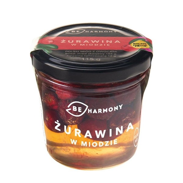 Żurawina w miodzie akacjowym BEHARMONY 115g - NIEDOSTĘPNY