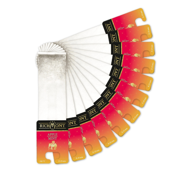 ZESTAW Herbata Richmont Apple Mint 12 saszetek + Szklanka Richmont  Ice 370ml