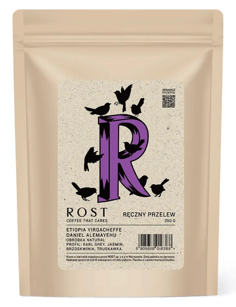 Kawa ziarnista ROST Etiopia Yirgacheffe Daniel Alemayehu Filtr 250g – NIEDOSTĘPNY