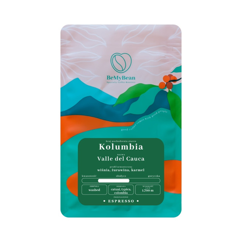 Kawa ziarnista BeMyBean Kolumbia Valle del Cauca 250g