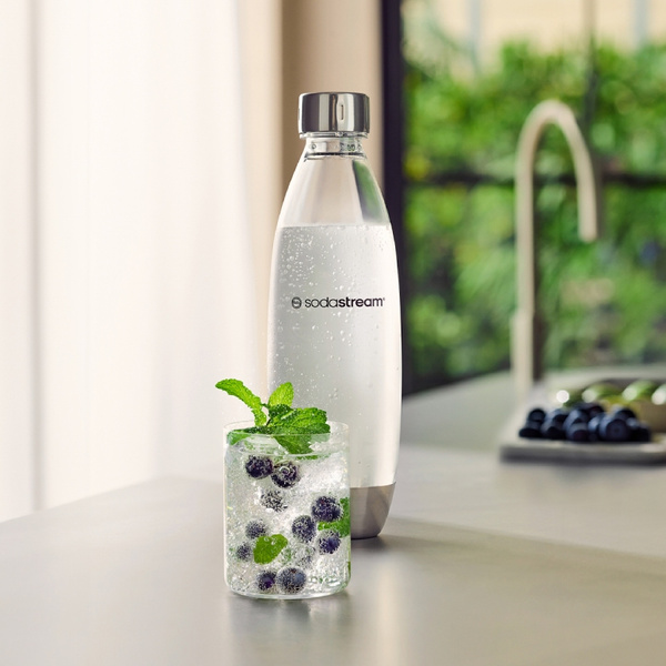 Butelka na wodę SodaStream Fuse 1l - Metal – NIEDOSTĘPNY