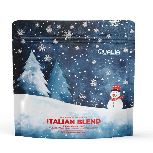 Kawa ziarnista świąteczna Qualia Italian Blend Espresso 250g - NIEDOSTĘPNY