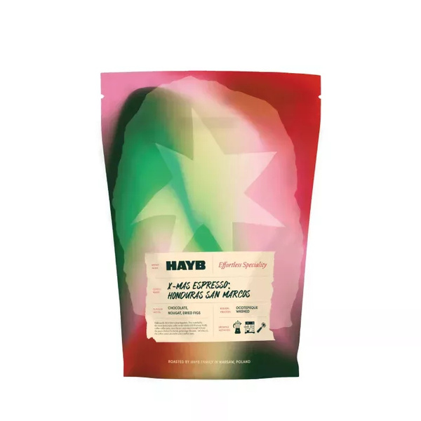 Kawa ziarnista HAYB X-mas Espresso Honduras San Marcos 250g – NIEDOSTĘPNY