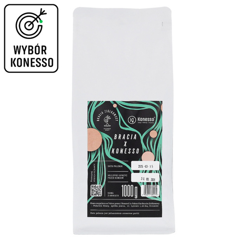 Kawa ziarnista Bracia Ziółkowscy x Konesso Espresso Blend 1kg - opinie w konesso.pl