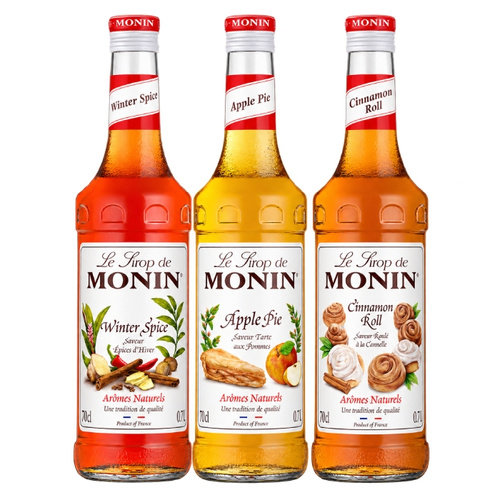 Jesienno-zimowy zestaw syropów Monin 3x0,7l - Zestaw 2